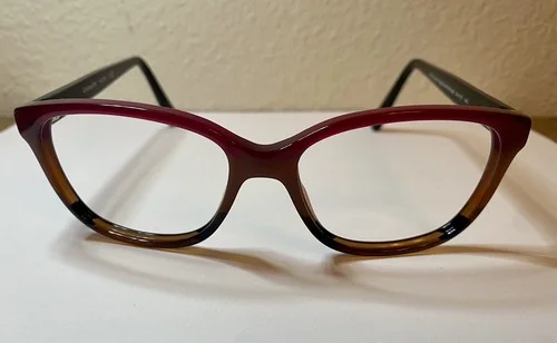 Coach Eyeglasses Frames HC 6103 5445 Red Brown Black 54-16-140