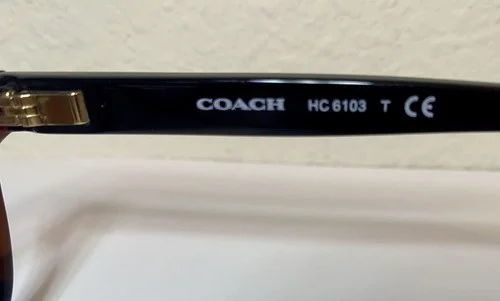 Coach Eyeglasses Frames HC 6103 5445 Red Brown Black 54-16-140 4