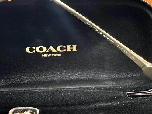 Coach Eyeglasses Frames HC5148 Shiny Light Gold/Black 54-17-140 3