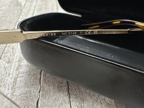 Coach Eyeglasses Frames HC5148 Shiny Light Gold/Black 54-17-140 4