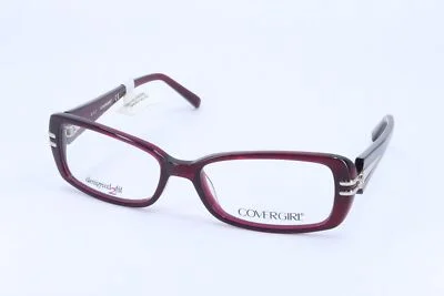 Covergirl CG0451 Burgundy Rectangle Women Full Rim 54-16-140 Eyeglasses Frames