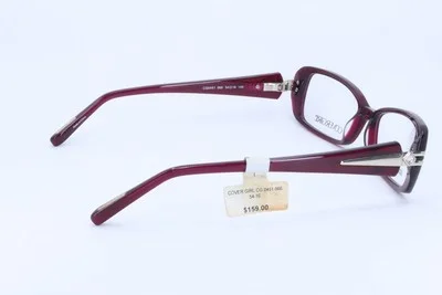 Covergirl CG0451 Burgundy Rectangle Women Full Rim 54-16-140 Eyeglasses Frames 3