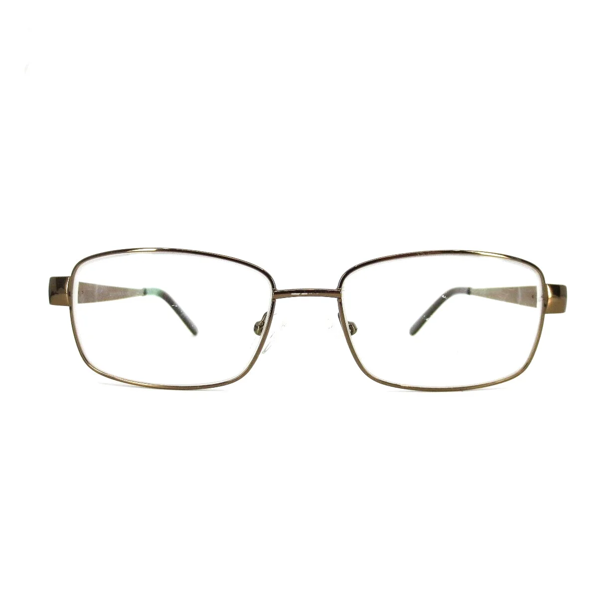 WM5101 BR Brown Womens rectangle metal Eyeglasses 54-16-140
